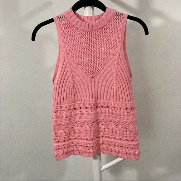 Zara Pink Sweater Top Size Small - Picture 5 of 9